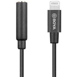TRS to Male Lightning Adapter by BOYA - Premium Audio Connector