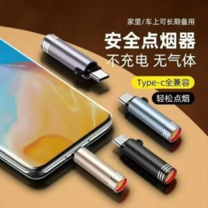 Tungsten Wire USB-C Mini Lighter - Blow-to-Ignite Rechargeable Flame