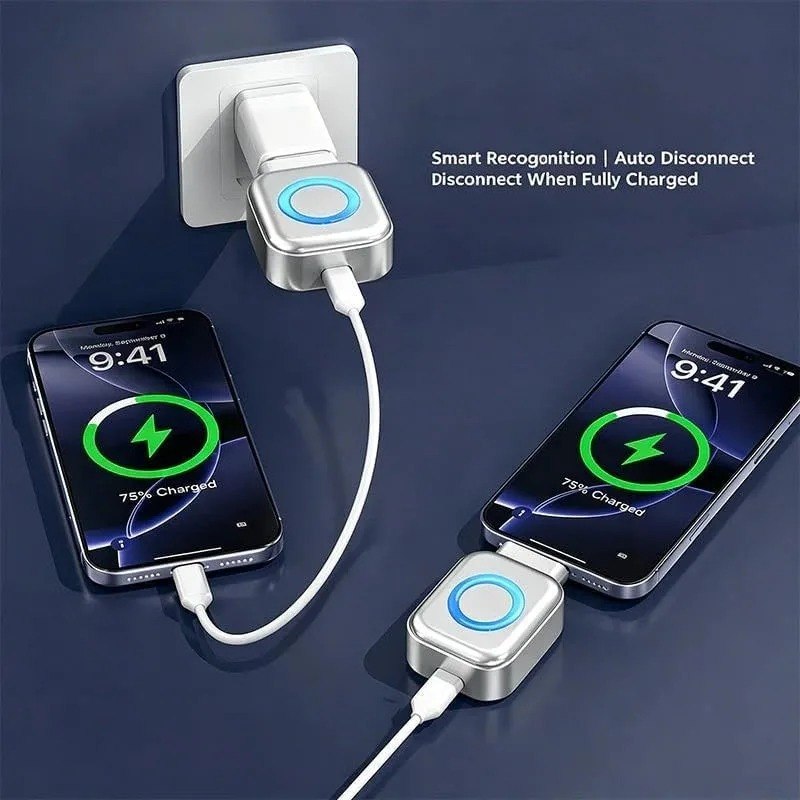 Type-C Charging Protector with Auto Power Cut-Off – X-01 Full Charge Separator % Type-C Charging Protector with Auto Power Cut-Off – X-01 Full Charge Separator