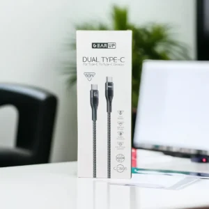 Type-C to Type-C 60W PD Fast Charging & Data Cable - 1.5m by GearUP
