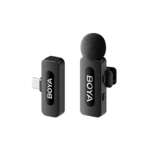 Type-C Wireless Microphone System - BOYA BY-V10 Dual 2.4GHz Setup