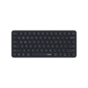 Ultra-Slim Multi-Mode Wireless Keyboard by Rapoo - Sleek Black Design