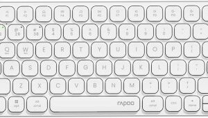 Ultra-Slim Wireless Keyboard | Rapoo E9050L Multi-Mode in White