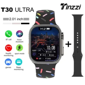 Ultra Smartwatch T30 - Advanced Fitness Tracker with Stylish Design