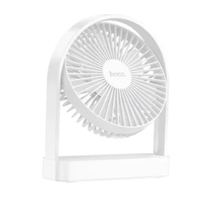 Ultra-Thin Rechargeable Table Fan by Hoco – Compact and Portable Design