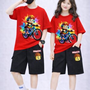 Unisex Drop Shoulder Baby T-Shirt and Pant Set - Soft Cotton Outfit