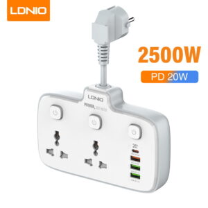 Universal Power Socket with PD & QC3.0 Fast Charging - LDNIO SC2413