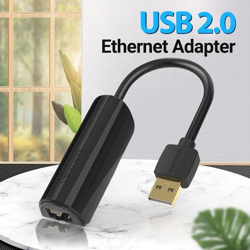 USB 2.0 Ethernet Adapter - 100Mbps High-Speed Network Connectivity % USB 2.0 Ethernet Adapter - 100Mbps High-Speed Network Connectivity
