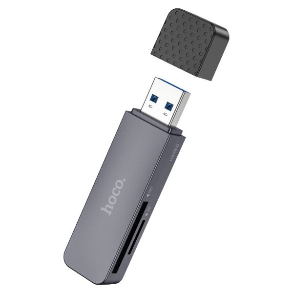 USB 3.0 OTG Card Reader - Hoco HB45 Dual Functionality (5Gbps) % USB 3.0 OTG Card Reader - Hoco HB45 Dual Functionality (5Gbps)
