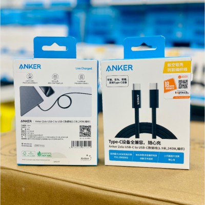 USB-C to USB-C Fast Charging Cable by Anker Zolo – Premium Quality Connection % USB-C to USB-C Fast Charging Cable by Anker Zolo – Premium Quality Connection