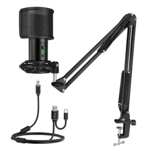 USB Gaming Streaming Microphone by Fifine for PC, Mac, and Mobile Devices