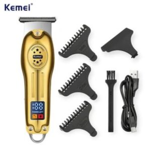 USB Rechargeable Electric Hair Trimmer by Kemei KM-678 for Precision Grooming