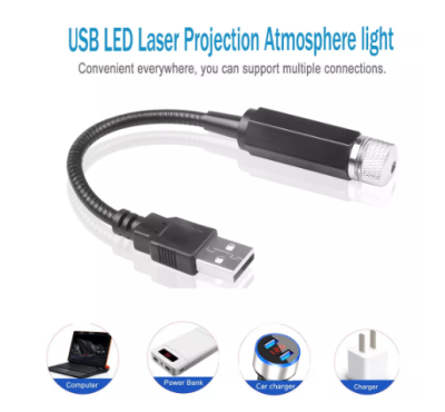 USB Starry Sky Projector Night Light for Dreamy Ambiance % USB Starry Sky Projector Night Light for Dreamy Ambiance