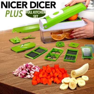 Vegetable Chopper Pro - Nicer Dicer Plus in Green for Effortless Meal Prep % Vegetable Chopper Pro - Nicer Dicer Plus in Green for Effortless Meal Prep