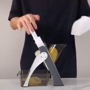 Versatile Multi-Color Vegetable Slicer with Spring Action Mechanism