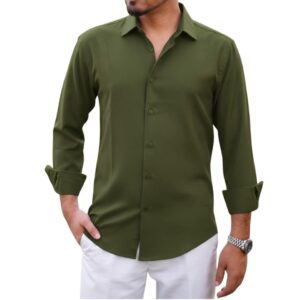 Versatile Solid Color Dress Shirt for Effortless Style and Comfort