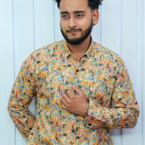 Vibrant Digital‑Print Cotton Shirt (Recommended)