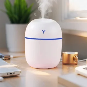 Vibrant Egg-Shaped Humidifier with Soothing Night Light Feature