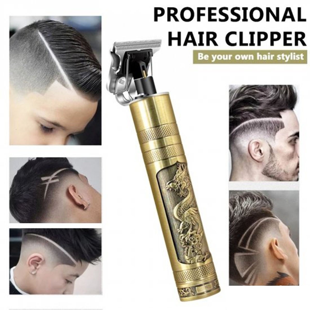 Vintage Rechargeable T9 Hair Trimmer - Premium Hair Cutting Machine % Vintage Rechargeable T9 Hair Trimmer - Premium Hair Cutting Machine