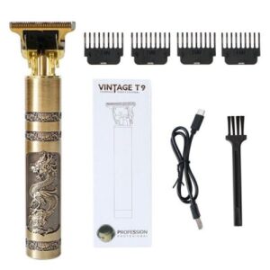 Vintage Rechargeable T9 Hair Trimmer - Premium Hair Cutting Machine