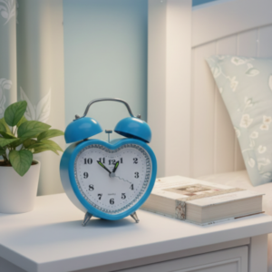 Vintage Twin Bell Alarm Clock - Classic Metal Design for Timely Elegance