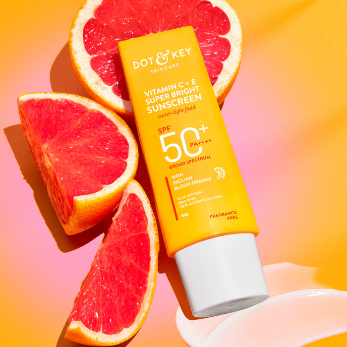 Vitamin C & E Brightening Sunscreen SPF 50 PA+++ - 80g by Dot & Key % Vitamin C & E Brightening Sunscreen SPF 50 PA+++ - 80g by Dot & Key