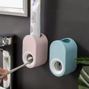 Wall-Mounted Automatic Toothpaste Dispenser and Squeezer for Hassle-Free Use