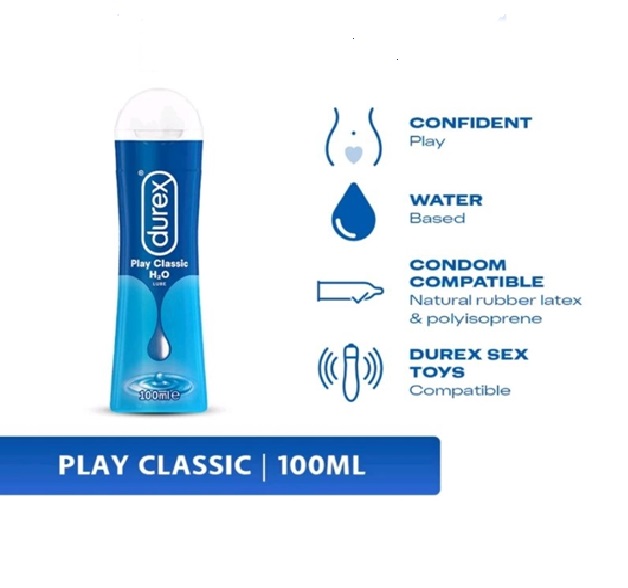 Water-Based Lubricant Gel for Couples - Durex Play Classic 100ml % Water-Based Lubricant Gel for Couples - Durex Play Classic 100ml