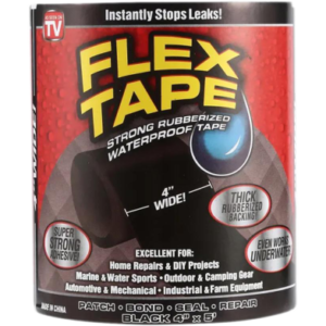 Waterproof Flex Tape - Heavy-Duty Black Rubberized Repair Solution