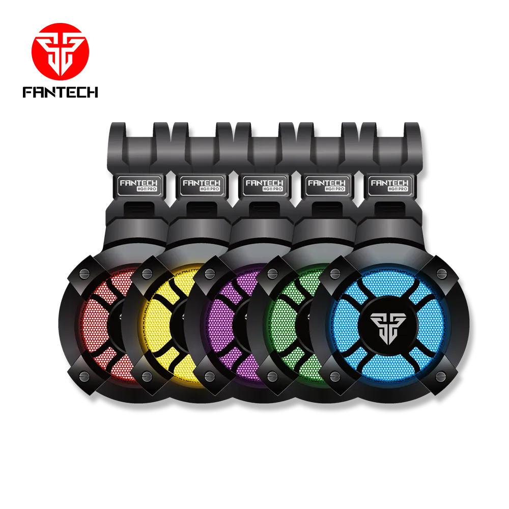 Wired Black Gaming Headphones - Fantech HG11 Pro Captain Series % Wired Black Gaming Headphones - Fantech HG11 Pro Captain Series