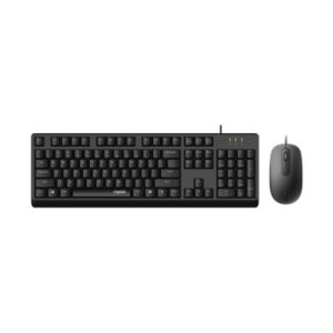 Wired Keyboard and Mouse Combo - Rapoo X130 Pro in Sleek Black Finish