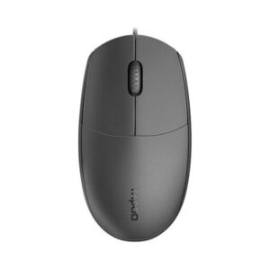 Wired Optical Mouse in Black – Rapoo N100 Ergonomic Design for Comfort