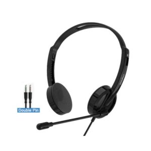 Wired Stereo Headphones in Black - Rapoo H102 for Premium Sound Experience
