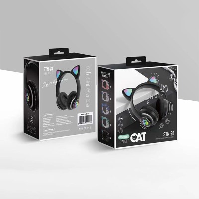 Wireless Bluetooth Headphones - CAT STN-28 Stylish Over-Ear Headset % Wireless Bluetooth Headphones - CAT STN-28 Stylish Over-Ear Headset