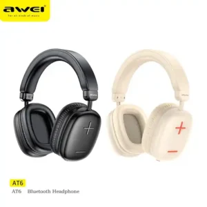 Wireless Bluetooth Headphones for Superior Sound Quality - Awei AT6 in Black