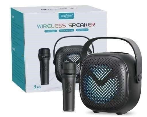 Wireless Bluetooth Speaker with Microphone – GreenMode Audio System % Wireless Bluetooth Speaker with Microphone – GreenMode Audio System