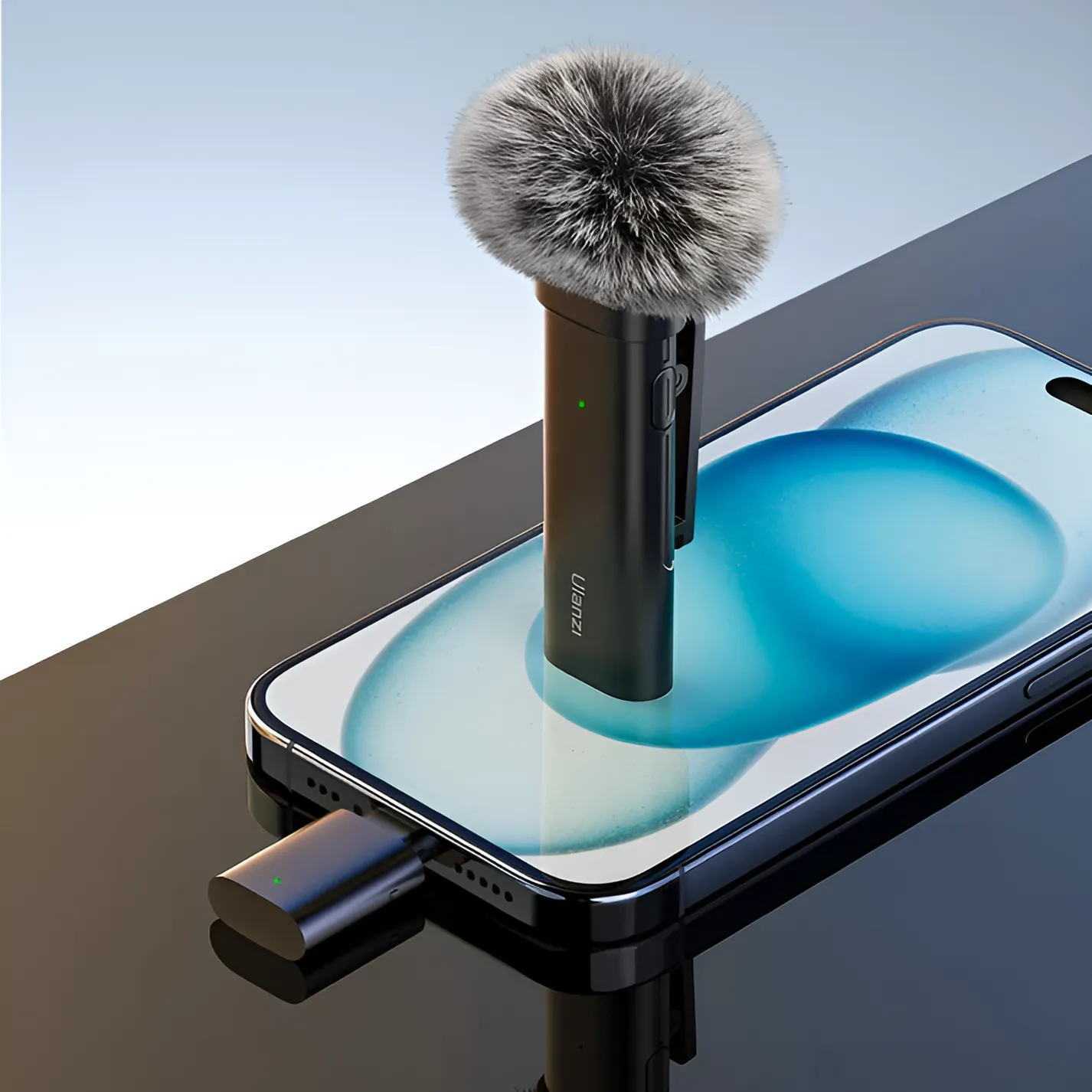 Wireless Clip-on Microphone for iPhone - Ulanzi WM-10 Premium Quality Audio % Wireless Clip-on Microphone for iPhone - Ulanzi WM-10 Premium Quality Audio