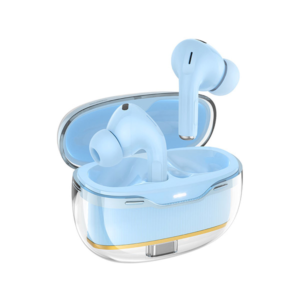 Wireless Crystal Earbuds in Blue - Hoco EW54 True Wireless Audio Experience