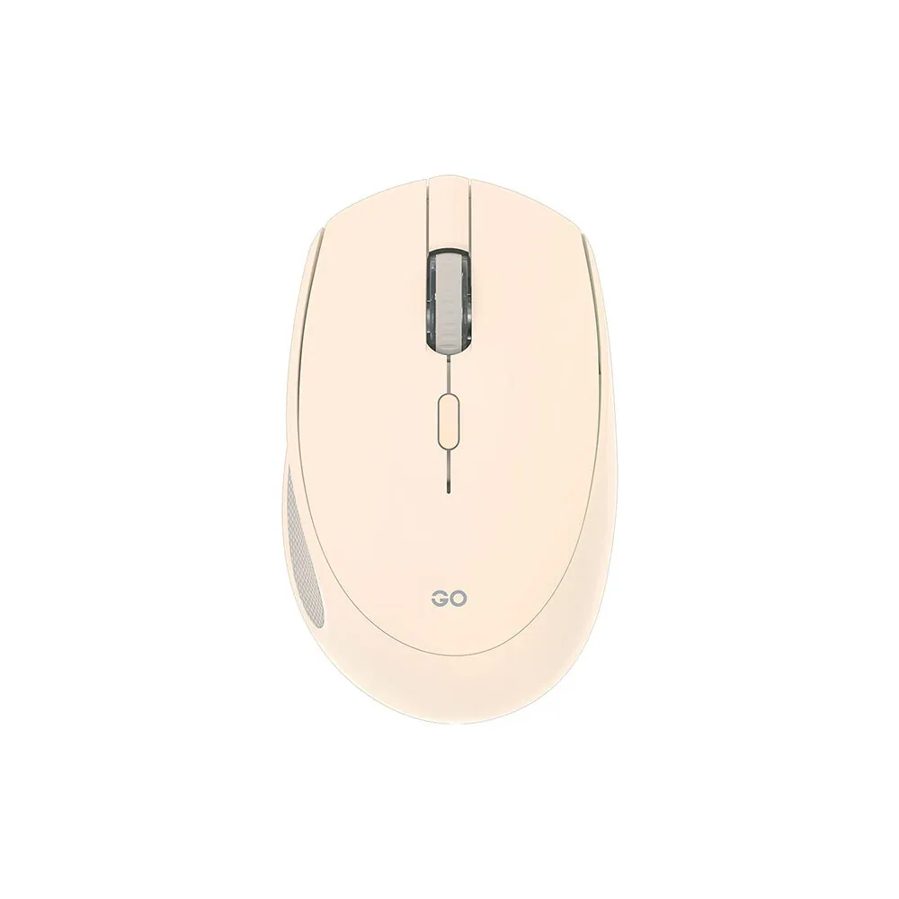 Wireless Dual Mode Mouse with Silent Click Technology - Elegant Beige Finish % Wireless Dual Mode Mouse with Silent Click Technology - Elegant Beige Finish
