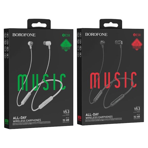 Wireless Earphones by BOROFONE BE58 - Premium Sound Quality and Comfort % Wireless Earphones by BOROFONE BE58 - Premium Sound Quality and Comfort