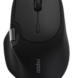 Wireless Ergonomic Mouse Rapoo MT560TM - Multi-Mode Connectivity, Black