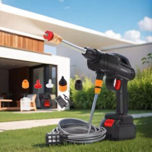 Wireless High-Pressure Car Washing Gun - Rechargeable Portable Water Pump, 21V