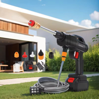Wireless High-Pressure Car Washing Gun - Rechargeable Portable Water Pump, 21V % Wireless High-Pressure Car Washing Gun - Rechargeable Portable Water Pump, 21V