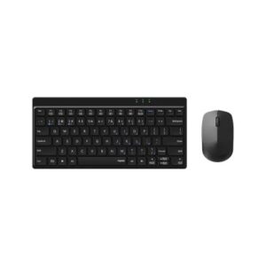 Wireless Keyboard and Mouse Combo - Rapoo 8000GT Multi-Mode, Black Design