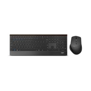 Wireless Keyboard and Mouse Combo - Rapoo 9500M, Multi-Mode, Sleek Black Design