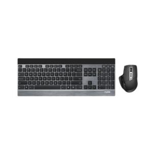Wireless Keyboard and Mouse Combo - Rapoo 9900M, Multi-Mode, Black Finish