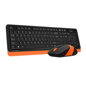Wireless Keyboard and Mouse Combo with Bangla Support in Orange