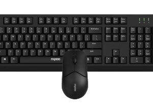 Wireless Keyboard and Mouse Set - Rapoo X1500 in Sleek Black Design