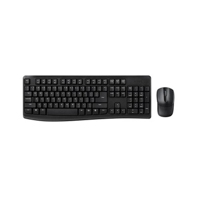 Wireless Keyboard and Mouse Set - Rapoo X1800 Pro in Elegant Black % Wireless Keyboard and Mouse Set - Rapoo X1800 Pro in Elegant Black