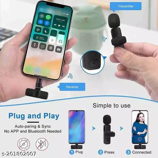 Wireless Microphone with Noise Cancellation for YouTube Vlogging and Online Classes % Wireless Microphone with Noise Cancellation for YouTube Vlogging and Online Classes